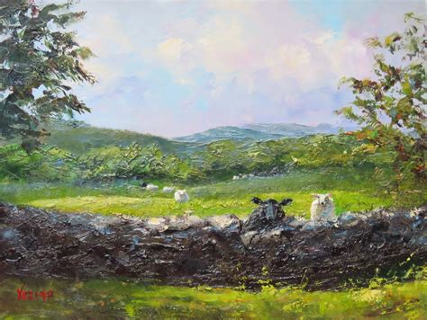 MAUREEN VEZINA OIL PAINTER: Curious Sheep - Ireland