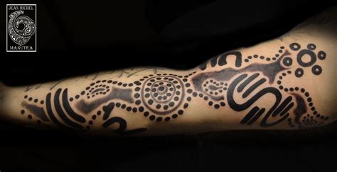 Tatouage polynesien et nordique: Australian aboriginal