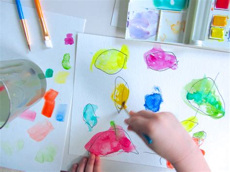 Watercolor Painting with Toddlers | Imagine Our Life