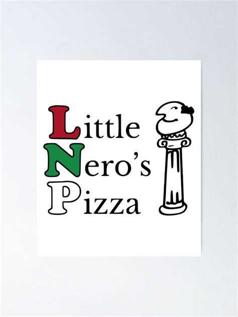 "Little Neros Pizza" Poster for Sale by comicbookdude | Redbubble