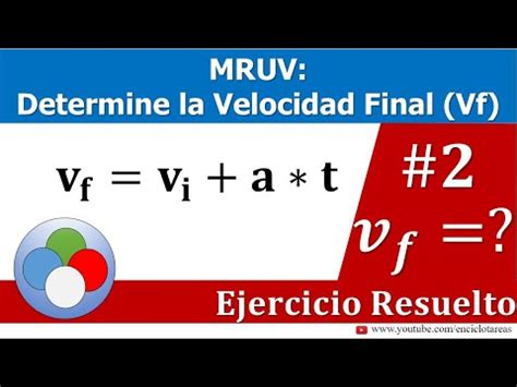 Velocidad Final (MRUV) - EJERCICIO RESUELTO - YouTube