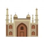 Jama masjid famous building icon Stock Vector Image by ©yupiramos #280265096