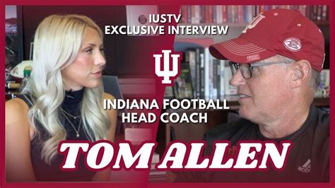 Indiana Football Head Coach Tom Allen Exclusive Interview | IUSTV ...