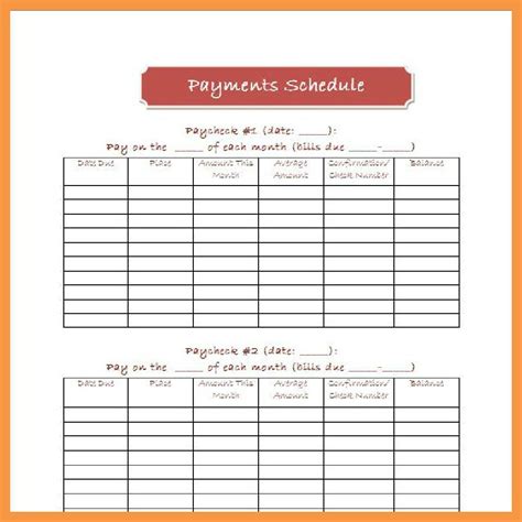 Schedule Biweekly Templates Free Printable | Example Calendar Printable