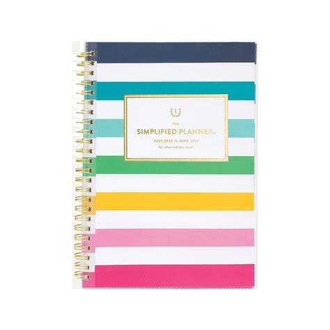 Staples.com: 2020-2021 AT-A-GLANCE 5.5" x 8.5" Academic Planner, Emily Ley Simplified, Happy ...