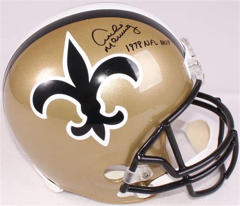 Archie Manning Signed Saints Throwback Full-Size Helmet Inscribed "1978 ...