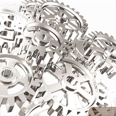 Image of Set of Machine Gears Closeup | Stock Image MXI18980