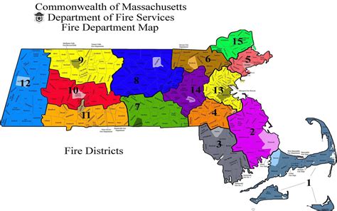 Massachusetts Fire Districts - Contact Info