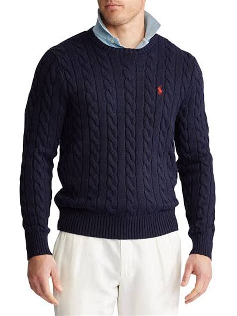 Polo Ralph Lauren Cable Knit Cotton Sweater For Men