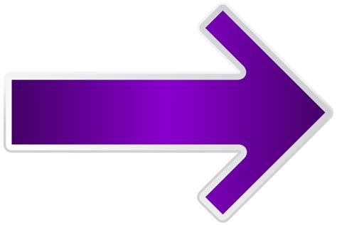 Arrow Purple Right Transparent PNG Clip Art Image | Gallery Yopriceville - High-Quality Free ...