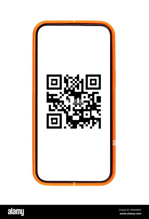 QR code scanner, mobile phone app for electronic payment via qrcode, isolated on white ...