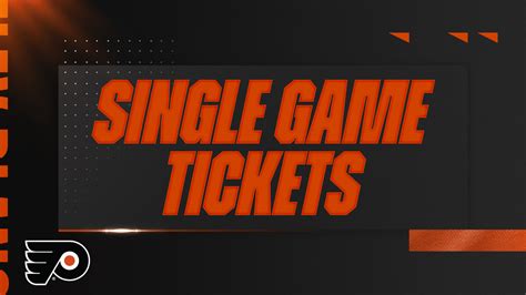 Single Game Tickets | Philadelphia Flyers