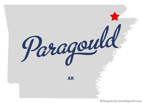 Map of Paragould, AR, Arkansas