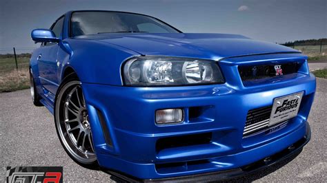 Bayside Blue R34 Nissan GT-R driven by Paul Walker for sale