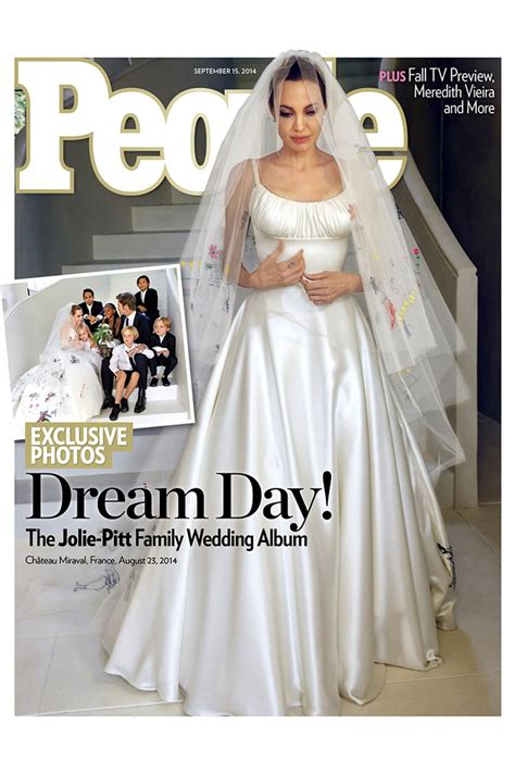 Angelina Jolie Wedding Dress Designer Revealed Versace | British Vogue ...