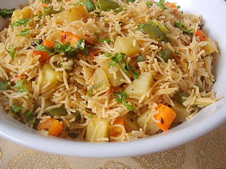 Semiya Biryani - Vermicelli Vegetable Biryani