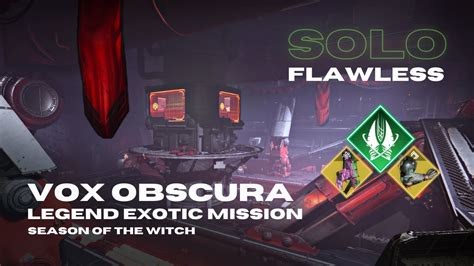 Solo Flawless Legend Vox Obscura with Banner of War - Strand Titan - Season of the Witch ...