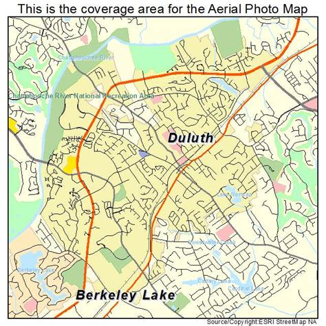 Aerial Photography Map of Duluth, GA Georgia