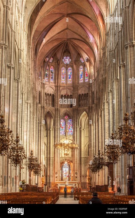 Interior bourges cathedral bourges cher hi-res stock photography and ...