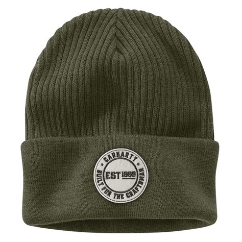 Carhartt Knit Cuffed Craftsman Patch Beanie | Gempler's