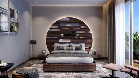 Gorgeous round bedback design For luxury Sleep