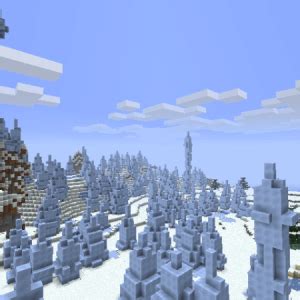 1402364920 An Ice Plains Spikes Biome | Seed Minecraft PE