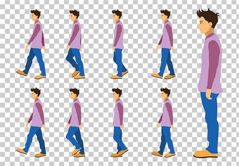 Cartoon Walk Cycle Animation Sprite Walking PNG, Clipart, 2d Computer ...