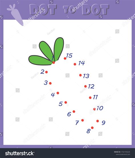 Dots Dots Game Numbers Connect Dots Stock Vector (Royalty Free ...