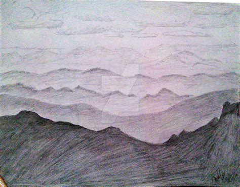 Atmospheric Perspective - Mountain Landscape by Ainsyl72 on DeviantArt