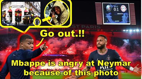 Mbappe is angry at Neymar - YouTube