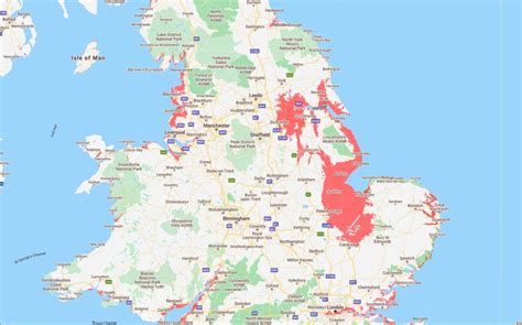 Uk Map Sea Level Rise - Freddy Bernardine