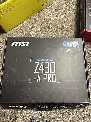 MSI Z490-A PRO LGA 1200 Intel Motherboard 824142212479 | eBay