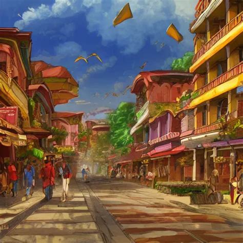 city of Armenia Quindio, Artwork by Studio Gainax, | Stable Diffusion ...