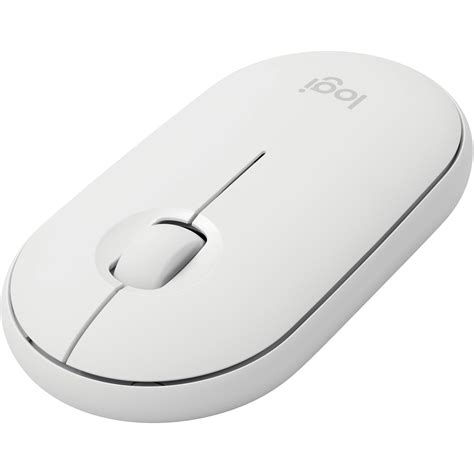 Logitech Pebble M350 Wireless Mouse (White) 910-005770 B&H Photo