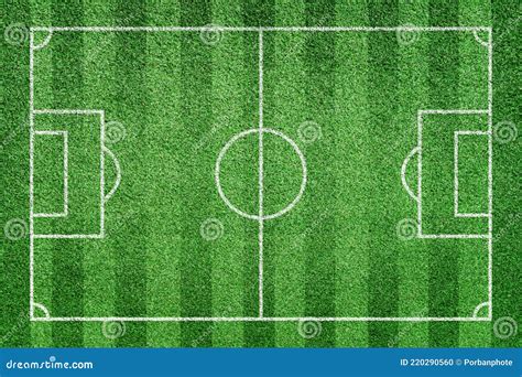 Soccer Field. Stripe Grass Football Stadium Stock Photo - Image of ...