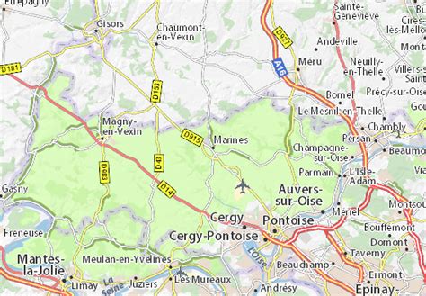 Pontoise tourist guide - France map - Plans and maps of Pontoise