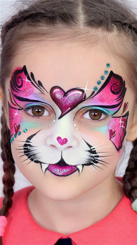 Pin by Shawna Fae on face paint | Kitty face paint, Face painting, Kids ...