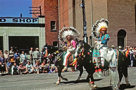 Color Pictures of 1950 Cheyenne Frontier Days Parade ~ Vintage Everyday