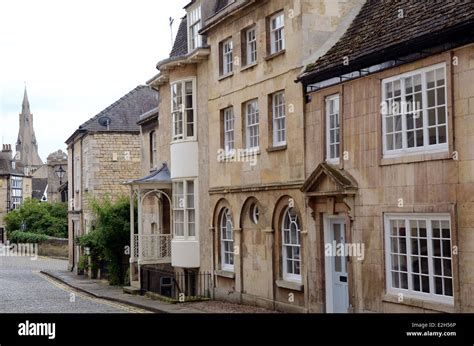 Houses on Barn Hill, Stamford, Lincolnshire Stock Photo - Alamy