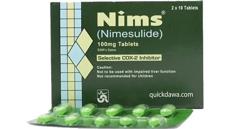 Nims Tablet 100mg – Uses, Side Effects, and Price - Quick Dawa