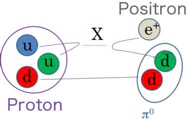 Proton decay producing a pion | Elementary particle, Protons, Physics