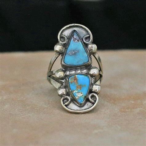 1970's Vintage turquoise ring