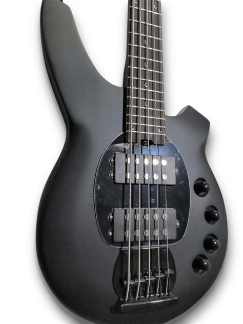 Custom Black Metal BG-Style Electric Bass Guitar - Palace Guitars