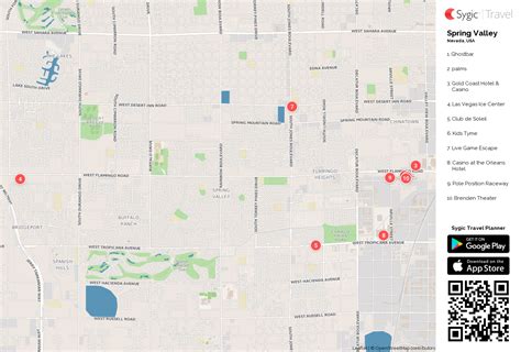 Spring Valley Printable Tourist Map | Sygic Travel