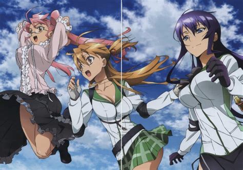 manga, Highschool of the Dead, Takagi Saya, Miyamoto Rei, Busujima Saeko Wallpapers HD / Desktop ...