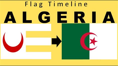 Flag of Algeria : Historical Evolution (with the national anthem of ...