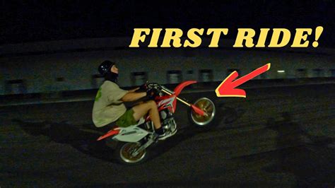 FIRST RIDE ON NEW CRF150R! - YouTube