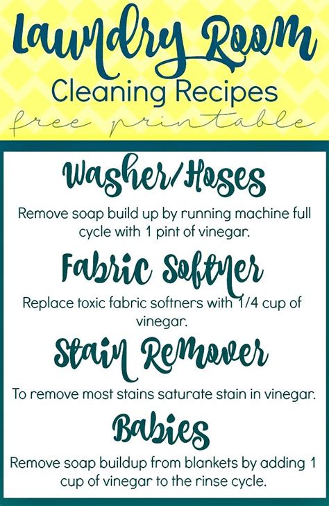 White Vinegar Cleaning Recipes For Your Laundry Room - SewLicious Home ...