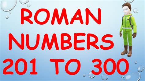 Roman Numbers 201 To 300 || Roman Numerals 201 To 300 || - YouTube