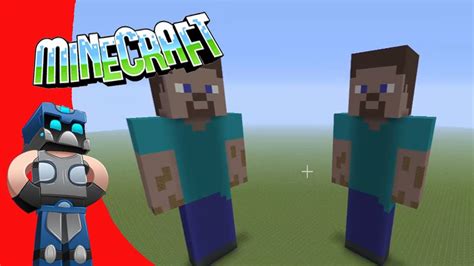 Steve Skin Minecraft Tutorial / Como hacer estatua de Esteve pixel art ...